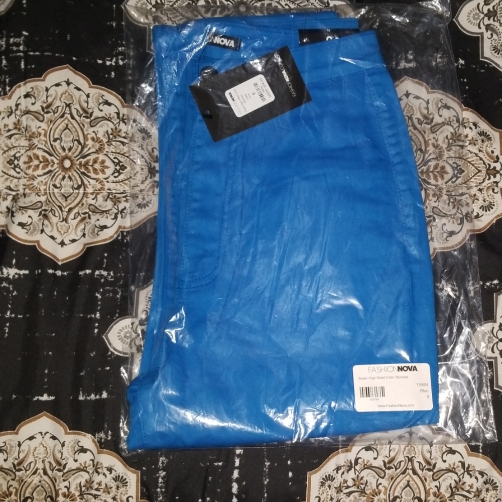 Super High Waist Color Skinnies